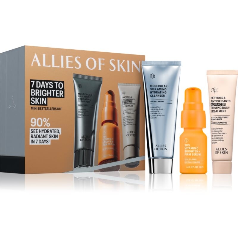 Allies of Skin 7 Days to Brighter Skin Kit cestovní sada pro rozjasnění pleti