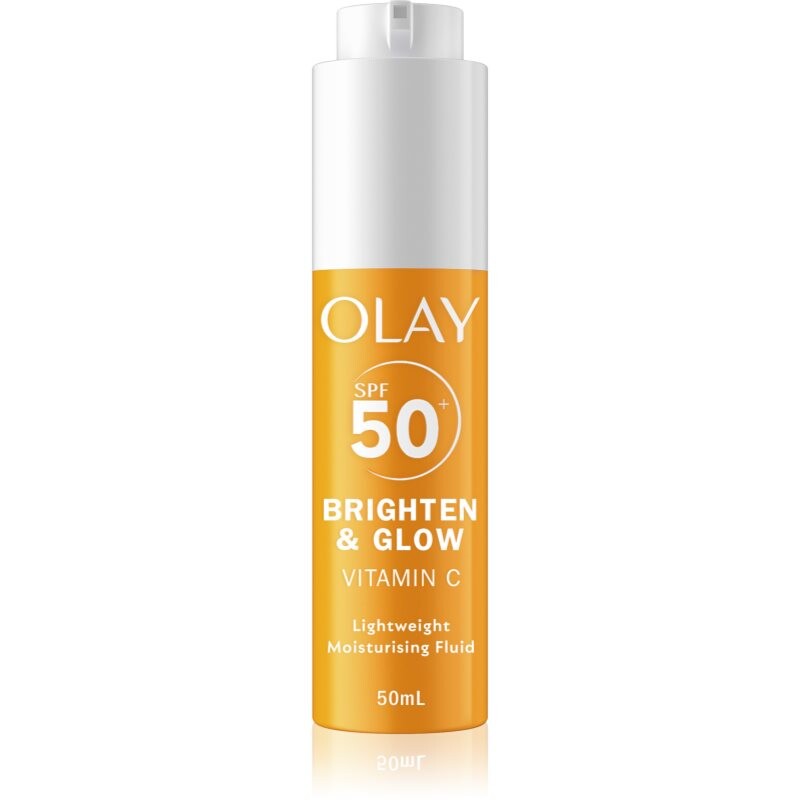 Olay Vitamin C Brighten & Glow hydratační fluid s niacinamidem SPF 50+ 50 ml