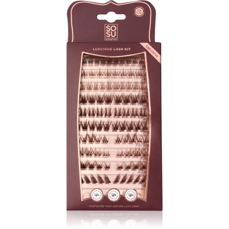 SOSU Cosmetics Luscious Lash Kit trsové nalepovací řasy 1 ks
