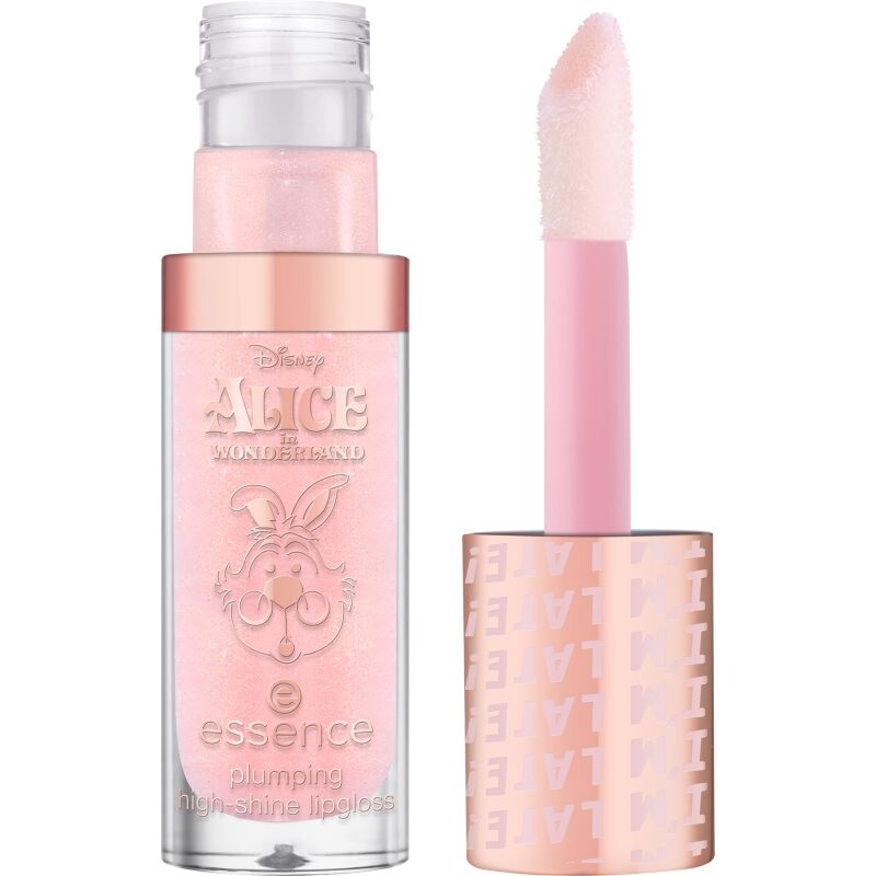 essence Disney Alice in Wonderland lesk na rty se zvětšujícím efektem odstín 02 Purrfect Smile 4 ml