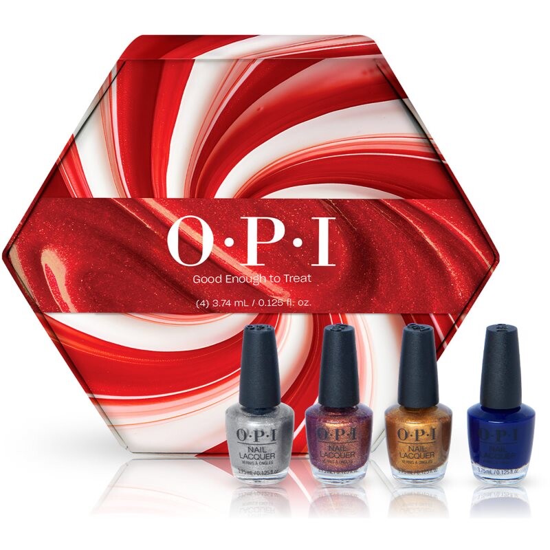 OPI Good Enough to Treat Nail Lacquer vánoční dárková sada na nehty mini