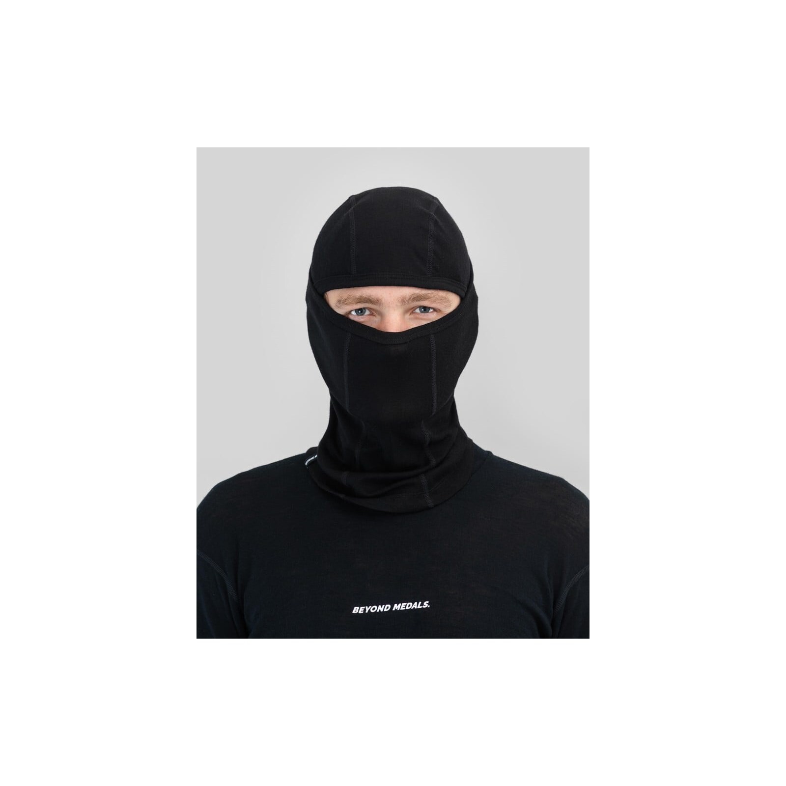 kukla BEYOND MEDALS - Merino Balaclava Black (BLACK)