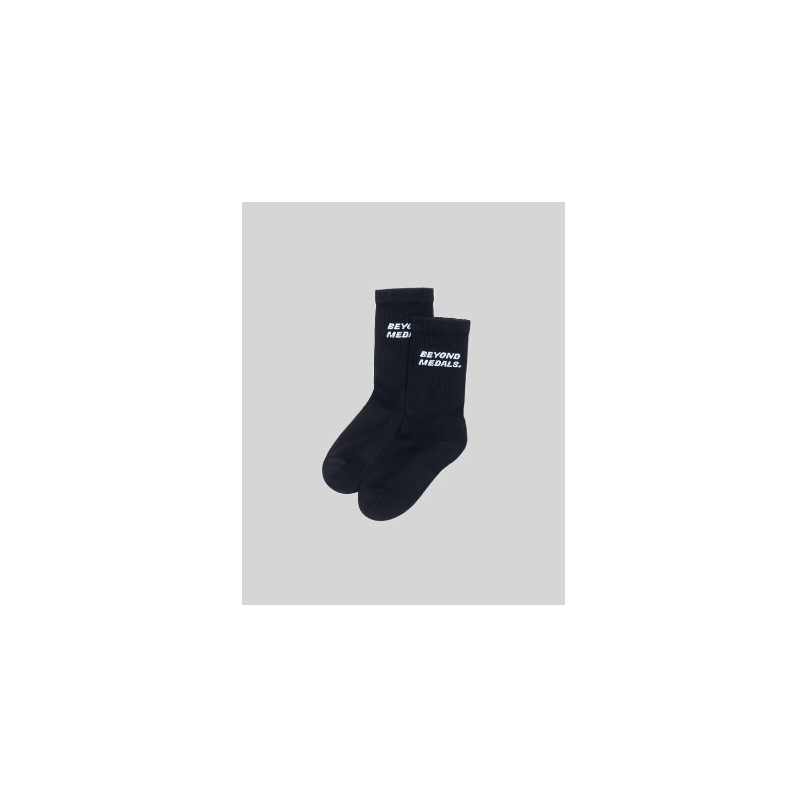 ponožky BEYOND MEDALS - Logo Socks 2P Black (BLACK) velikost: 43-45