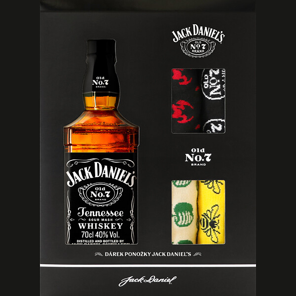 Jack Daniels 0,7l 40% (dárkové balení ponožky)