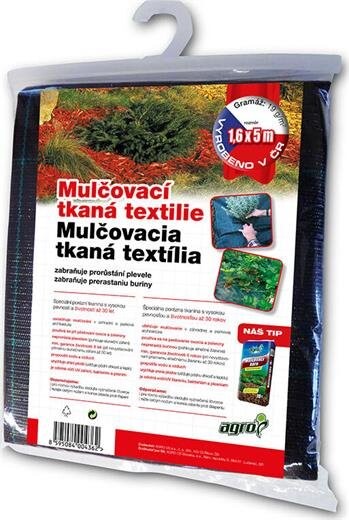 Agro textilie mulčovací, tkaná 1.6 x 5 m, černá