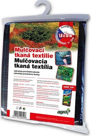 Agro textilie mulčovací, tkaná 1.6 x 10 m, černá