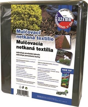 Agro textilie mulčovací, tkaná 3.2 x 10 m, černá