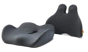 Powerton ERGO NESTIS Set bederní opěrky a podsedáku, antracitový