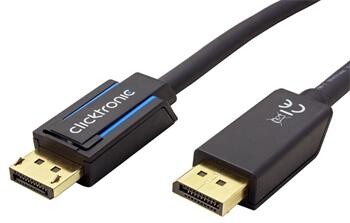 Clicktronic HQ OFC DisplayPort v.1.4 kabel (HBR3, 8K@30Hz), DP(M) - DP(M), 2m
