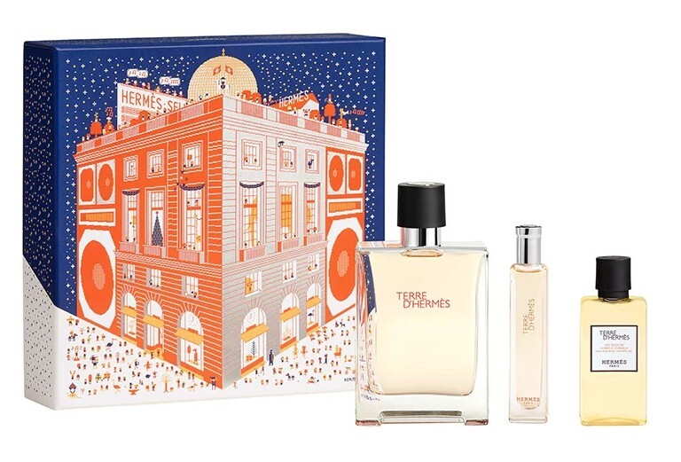 Hermes Terre D' Hermes - EDT 100 ml + sprchový gel 40 ml + EDT 15 ml