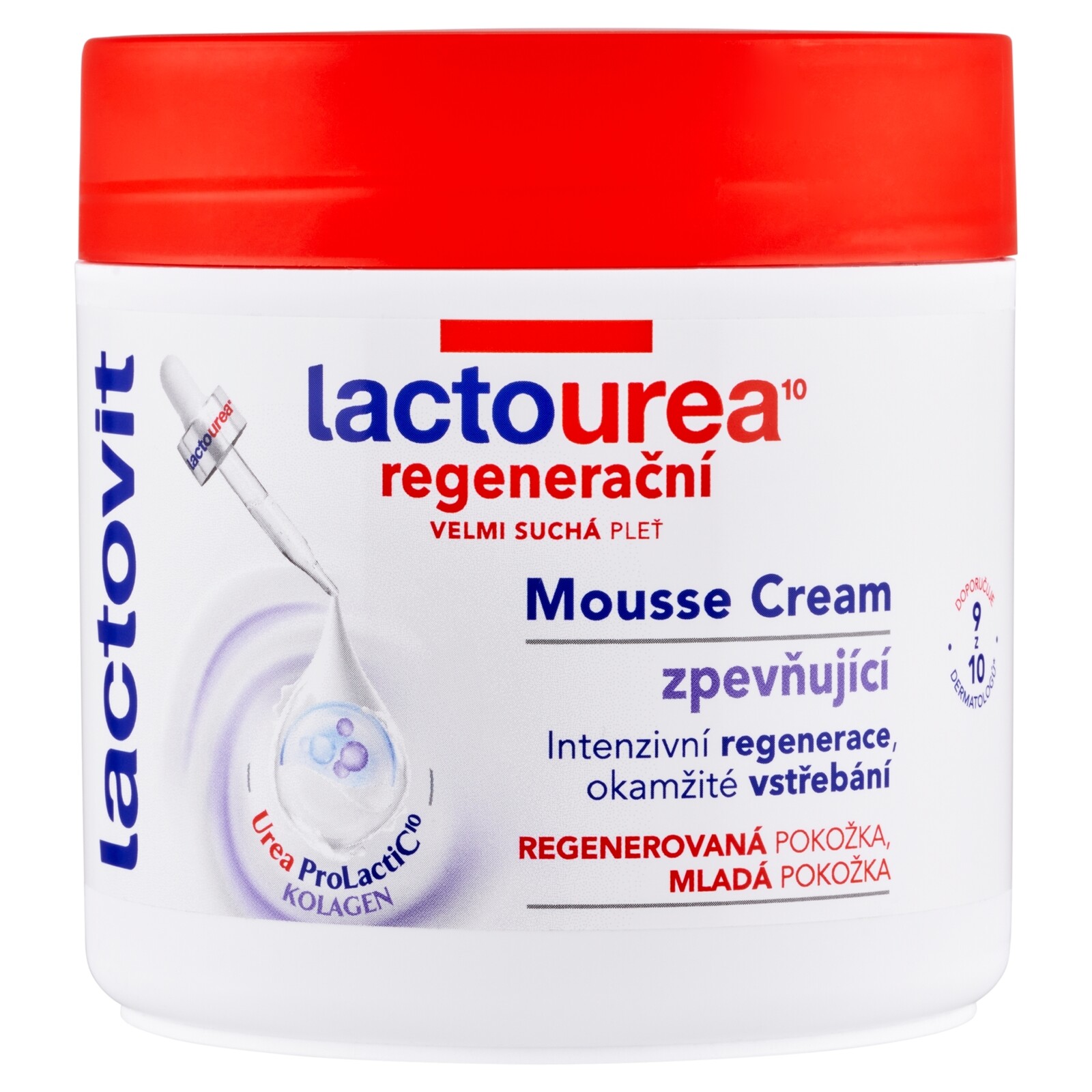 Lactovit Zpevňující pěnový krém na tělo Lactourea 400 ml