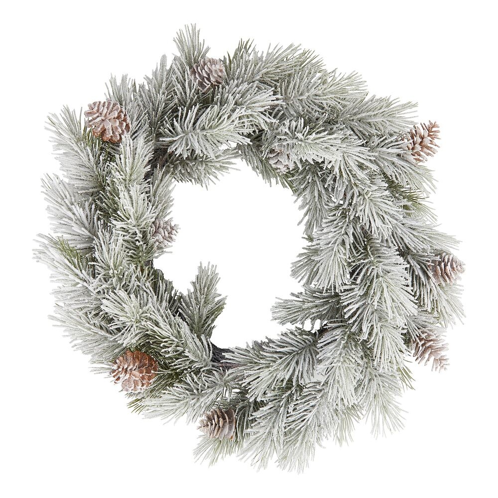 FLORISTA Věnec se šiškami zasněžený 60 cm