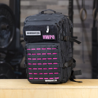 Workout Fitness batoh WORKOUT 2.0 - černá a růžová WOR513