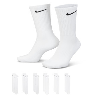 Nike Vysoké bavlněné ponožky Nike EVERYDAY CUSHIONED CREW (6 PAIRS) b SX7666-100