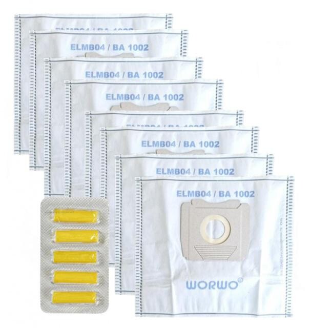 Sáčky WORWO ELMB04 pro AEG Gr.5, Progress, Zanussi CompactGo a další mikrovlákno 8ks