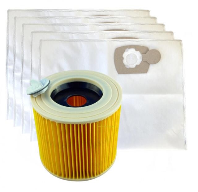 AllBag Sáčky a filtr pro KÄRCHER KWD1, KWD2, KWD3 5+1ks sada