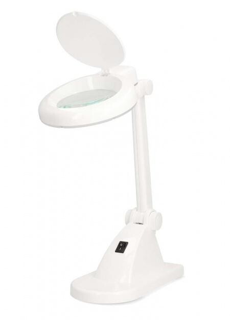 Stolní lampa s lupou Nedis MAGLE1WT, Ø 90 mm, 3 + 12 Diopter