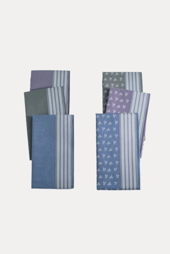 Bavlněné pánské kapesníky LEONIDAS, 6 ks