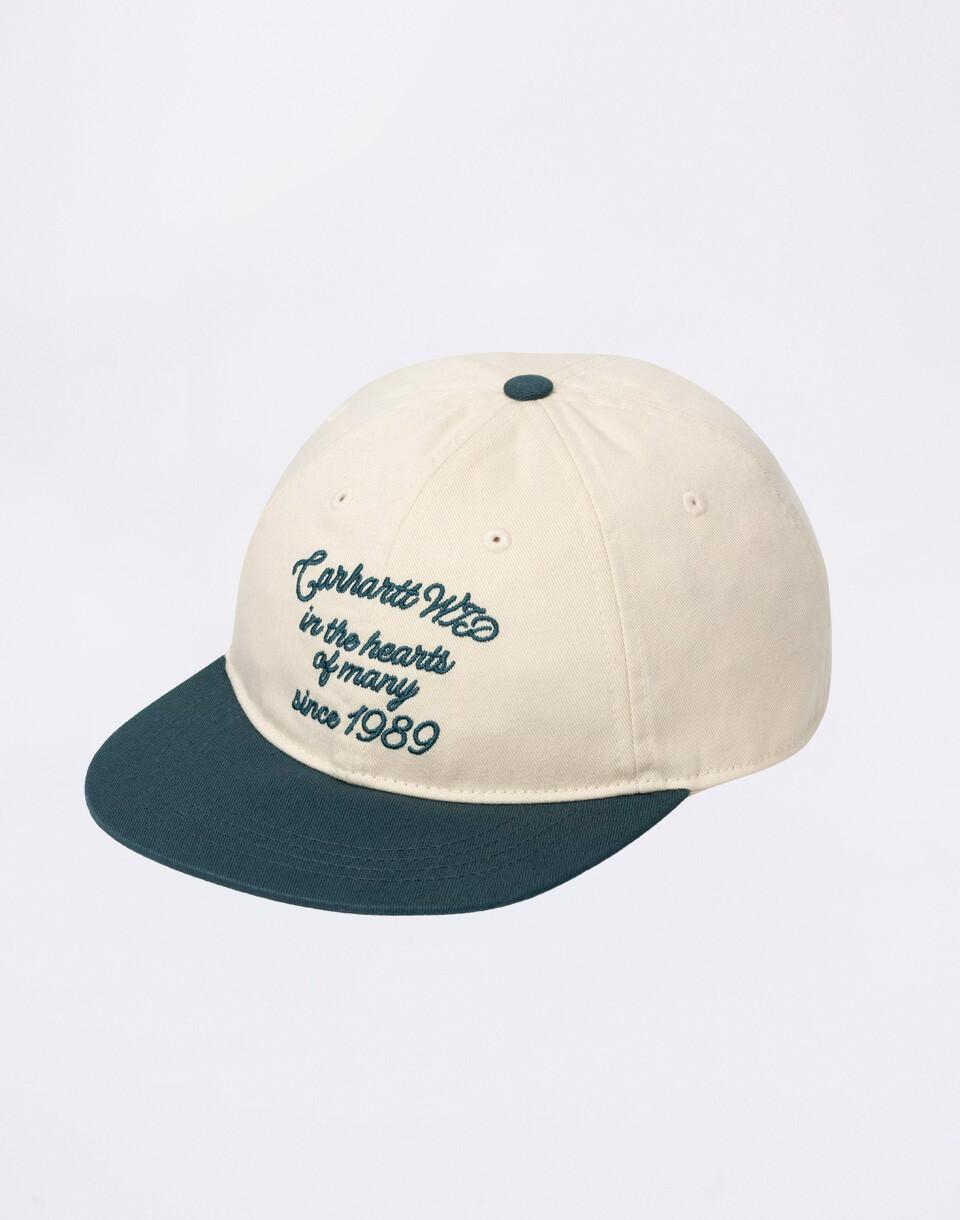 Carhartt WIP Alston Cap Natural/Deep Lagoon