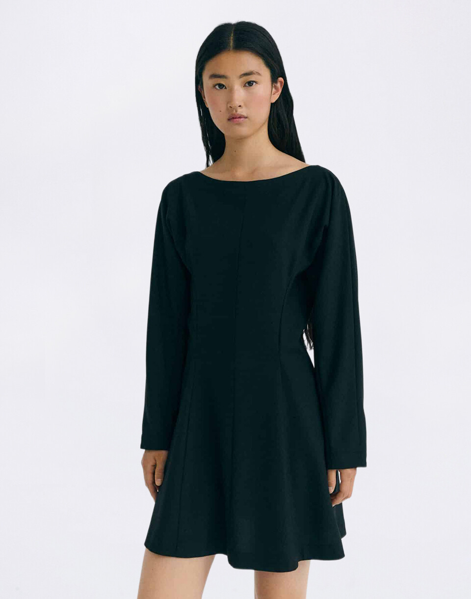 Thinking MU Black Arianne Dress BLACK XS