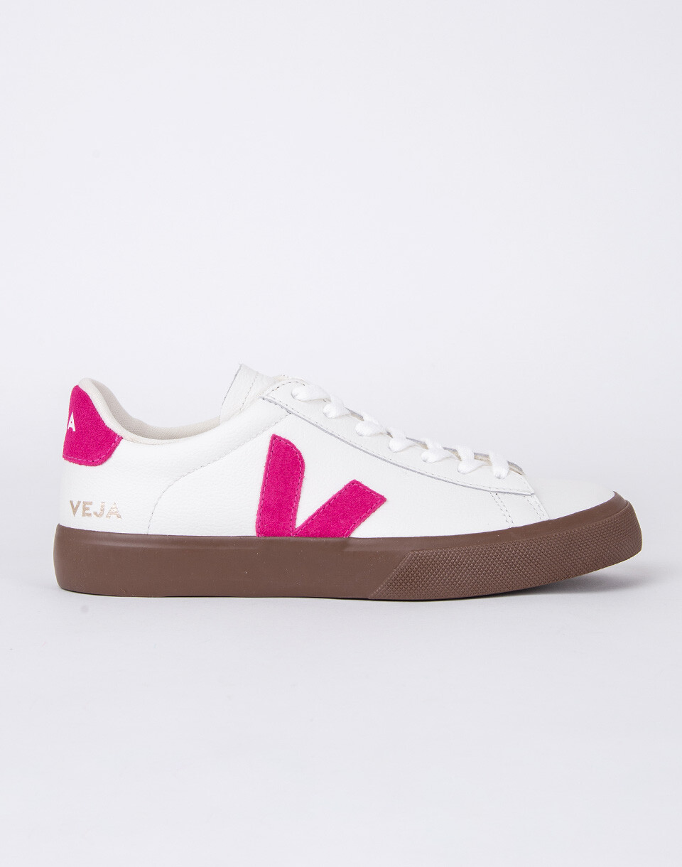 Veja Campo Leather WHITE_PINK_BARK 37