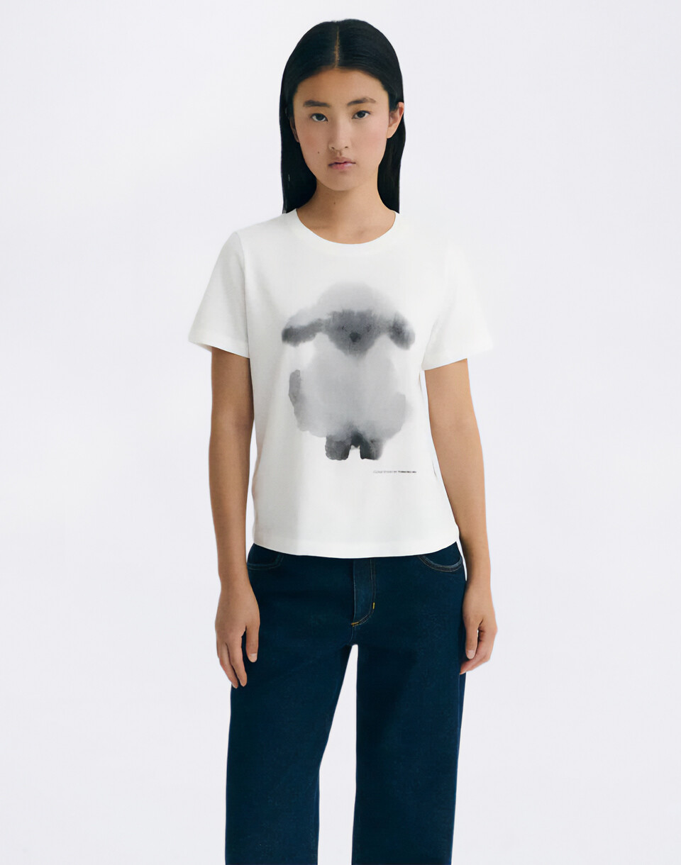 Thinking MU Cloud Sheep Ida Tee WHITE XS