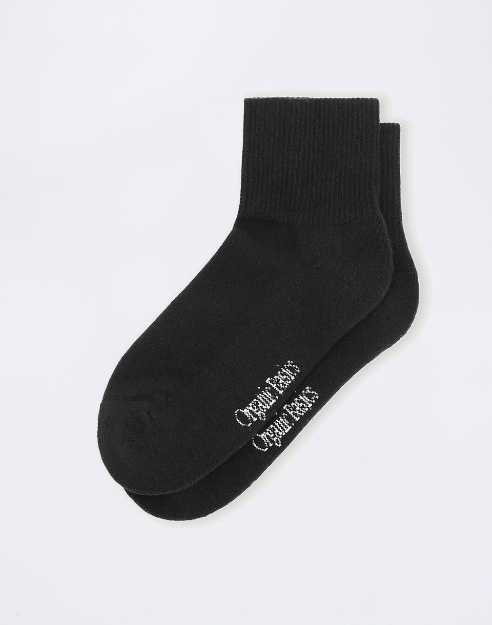 Organic Basics Core Ankle Socks 2-pack Black 35-38
