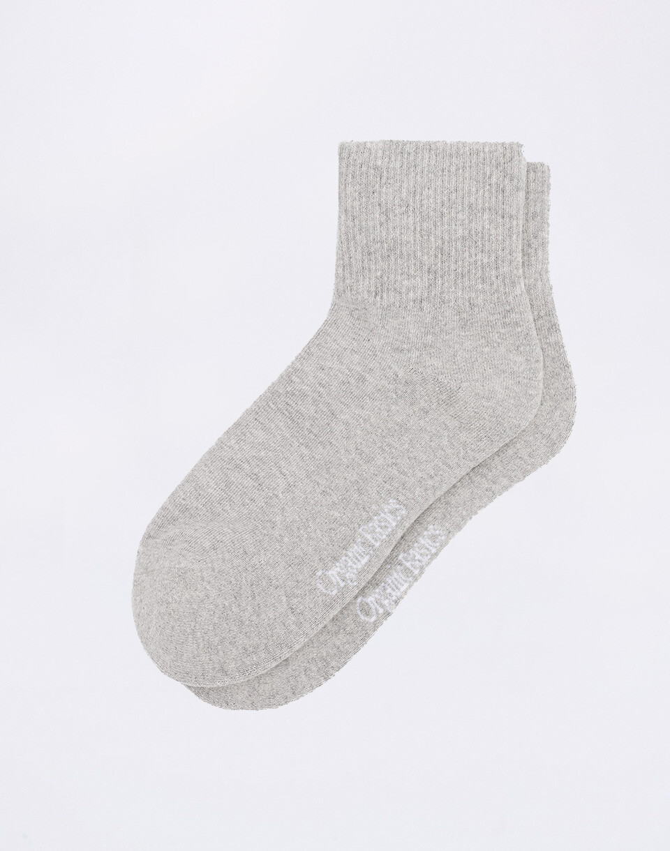 Organic Basics Core Ankle Socks 2-pack Grey 35-38