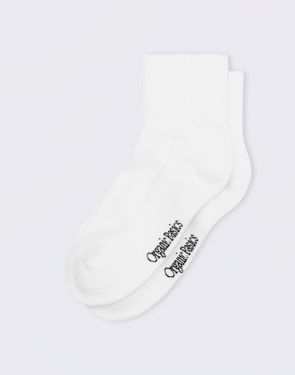 Organic Basics Core Ankle Socks 2-pack White 35-38