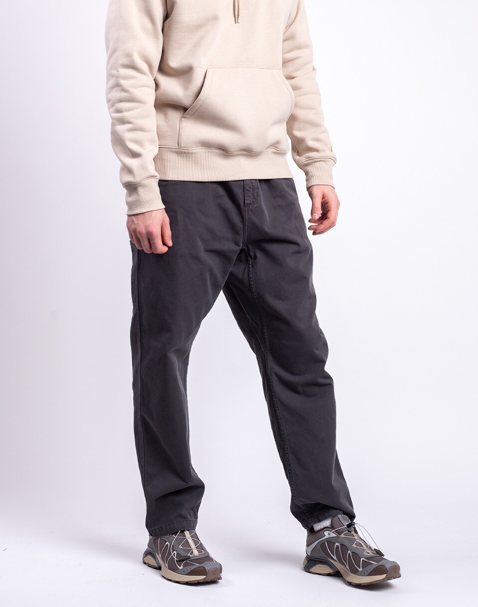 Carhartt WIP Flint Pant Graphite garment dyed S