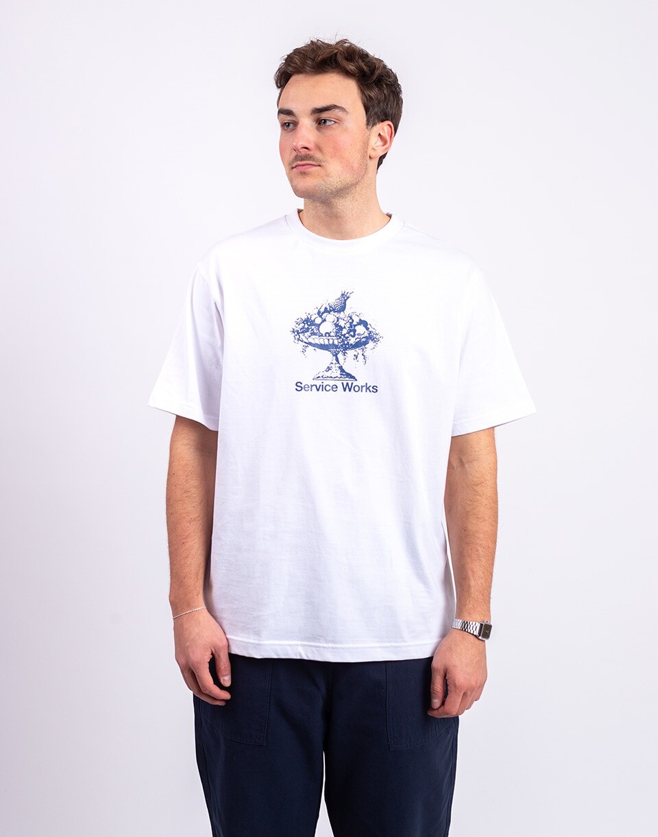 Service Works Fruit Bowl Tee WHITE M