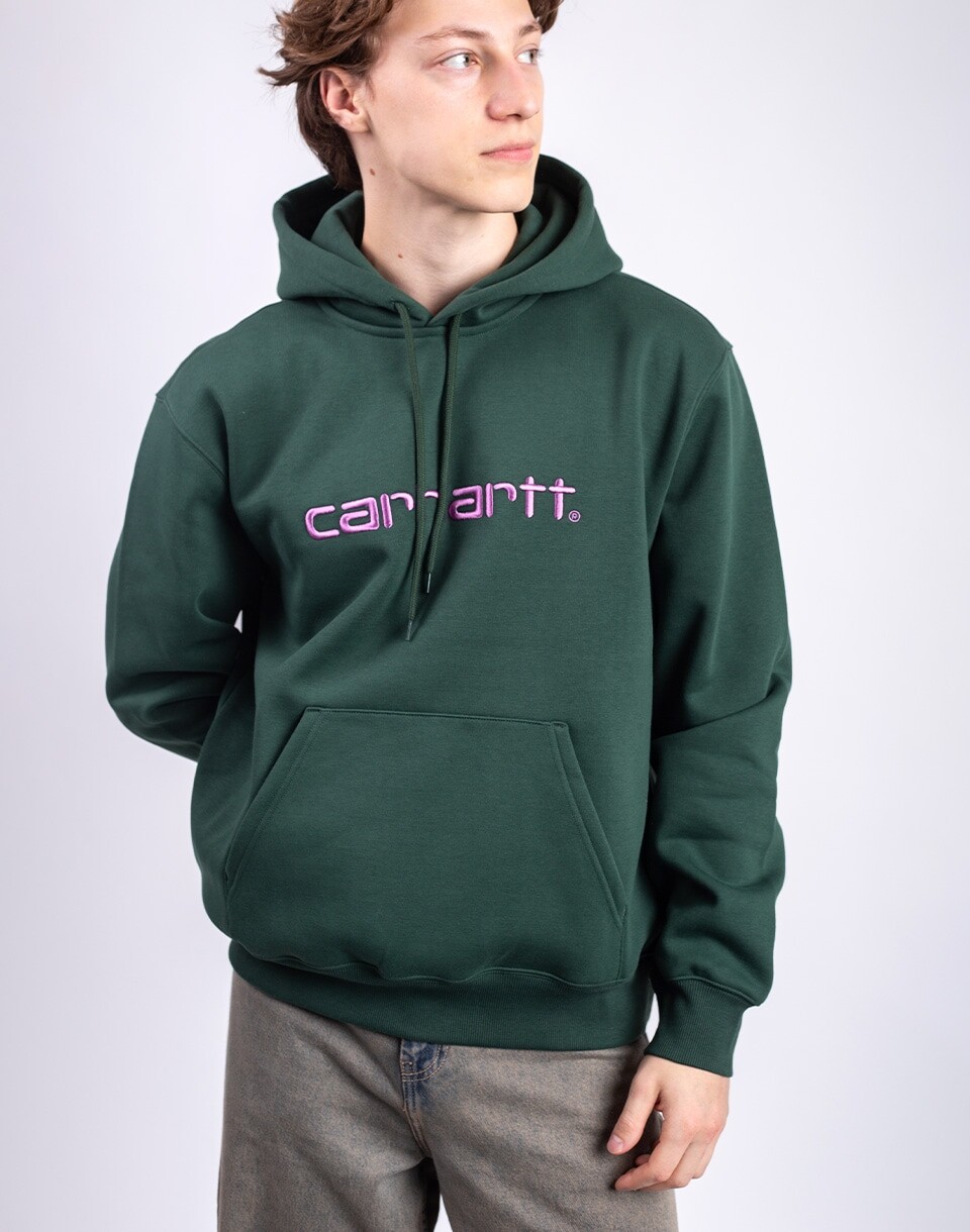 Carhartt WIP Hooded Carhartt Sweat Sycamore Tree/Phlox S