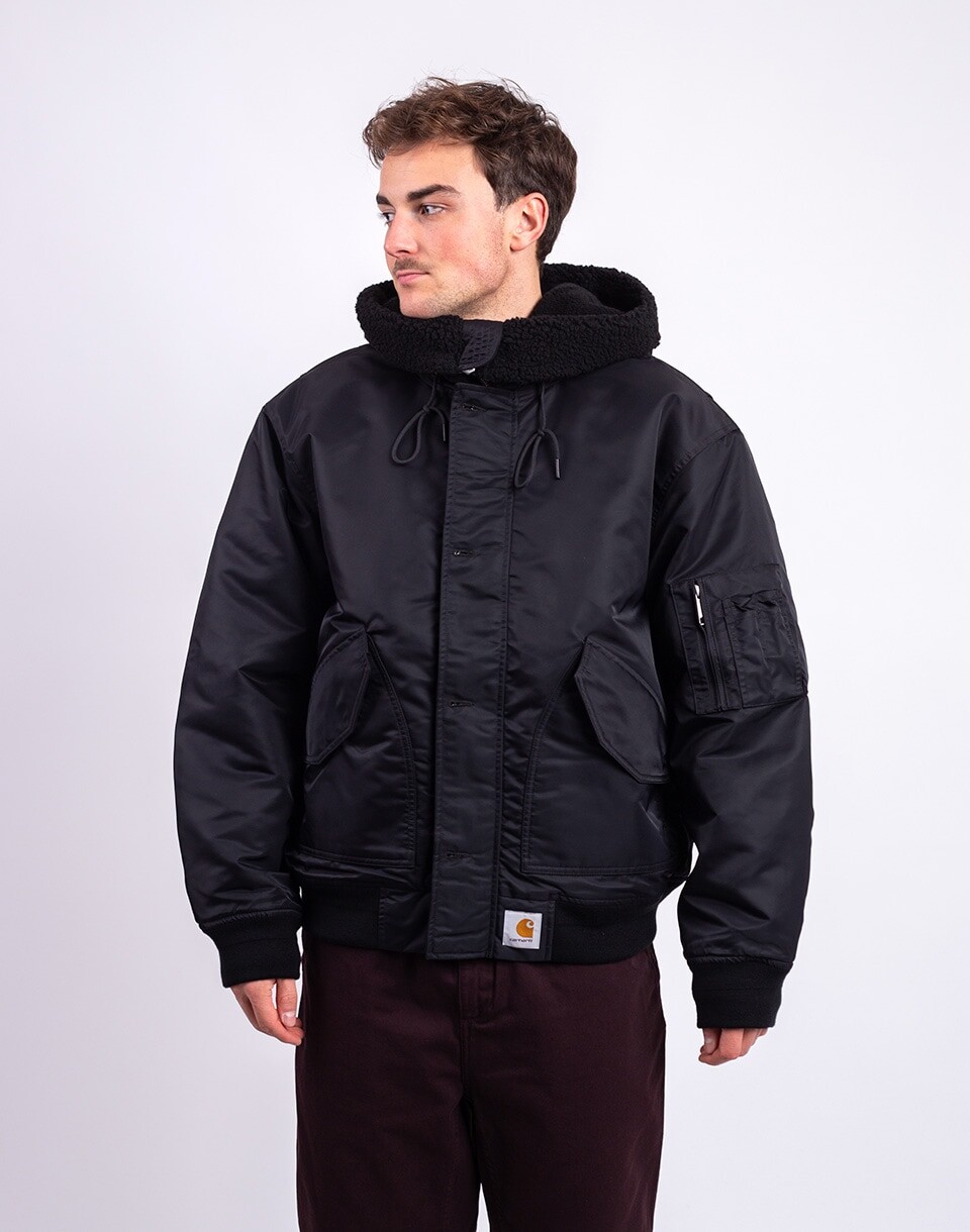 Carhartt WIP Hooded Oltera Bomber Black/Black M