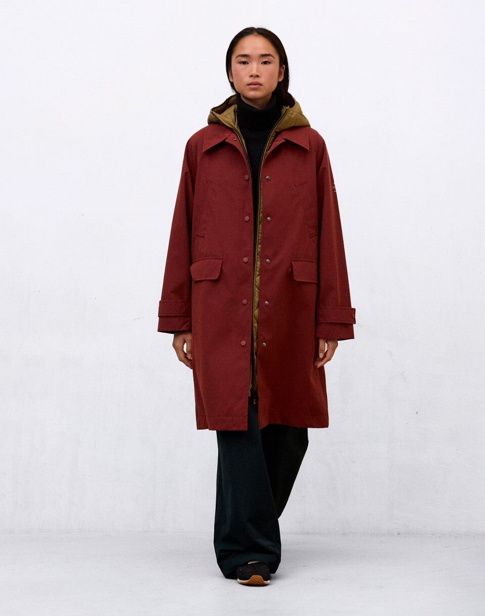 ECOALF Hyden Coat Woman RED VELVET XS