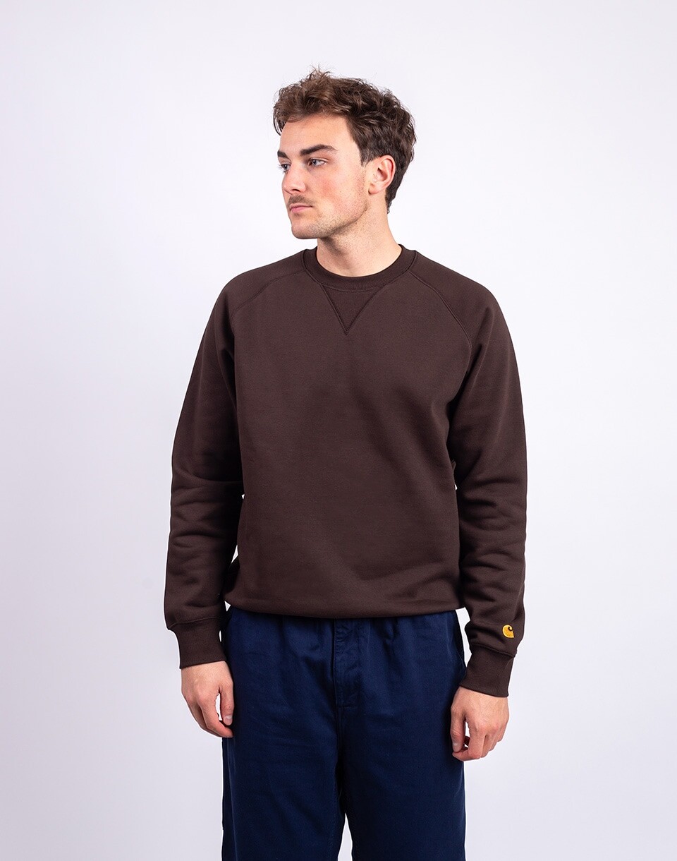 Carhartt WIP Chase Sweat Tobacco/Gold S