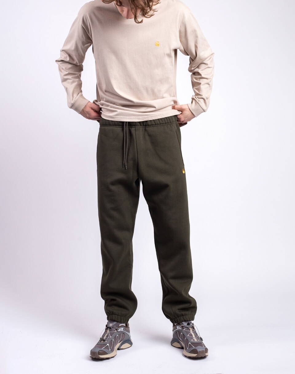 Carhartt WIP Chase Sweat Pant Olive/Gold S