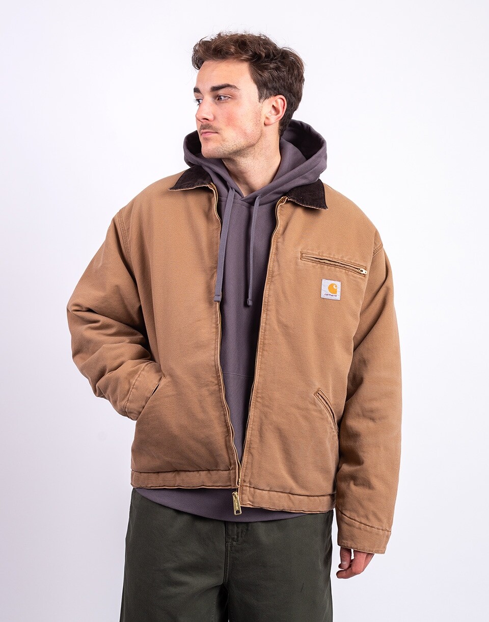 Carhartt WIP OG Detroit Jacket Hamilton Brown/Tobacco stone canvas M