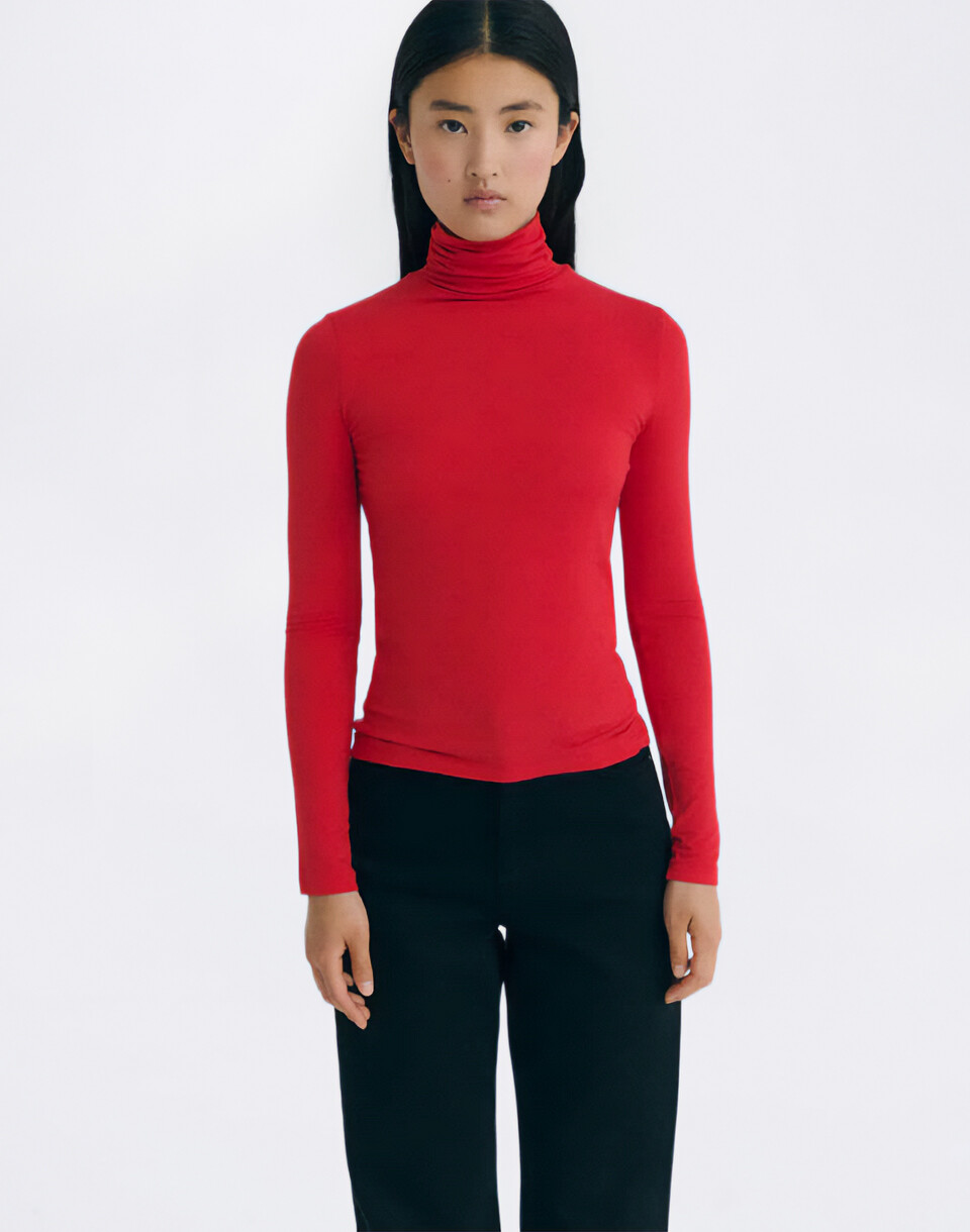 Thinking MU Red Noe Cachemire Top RED XS