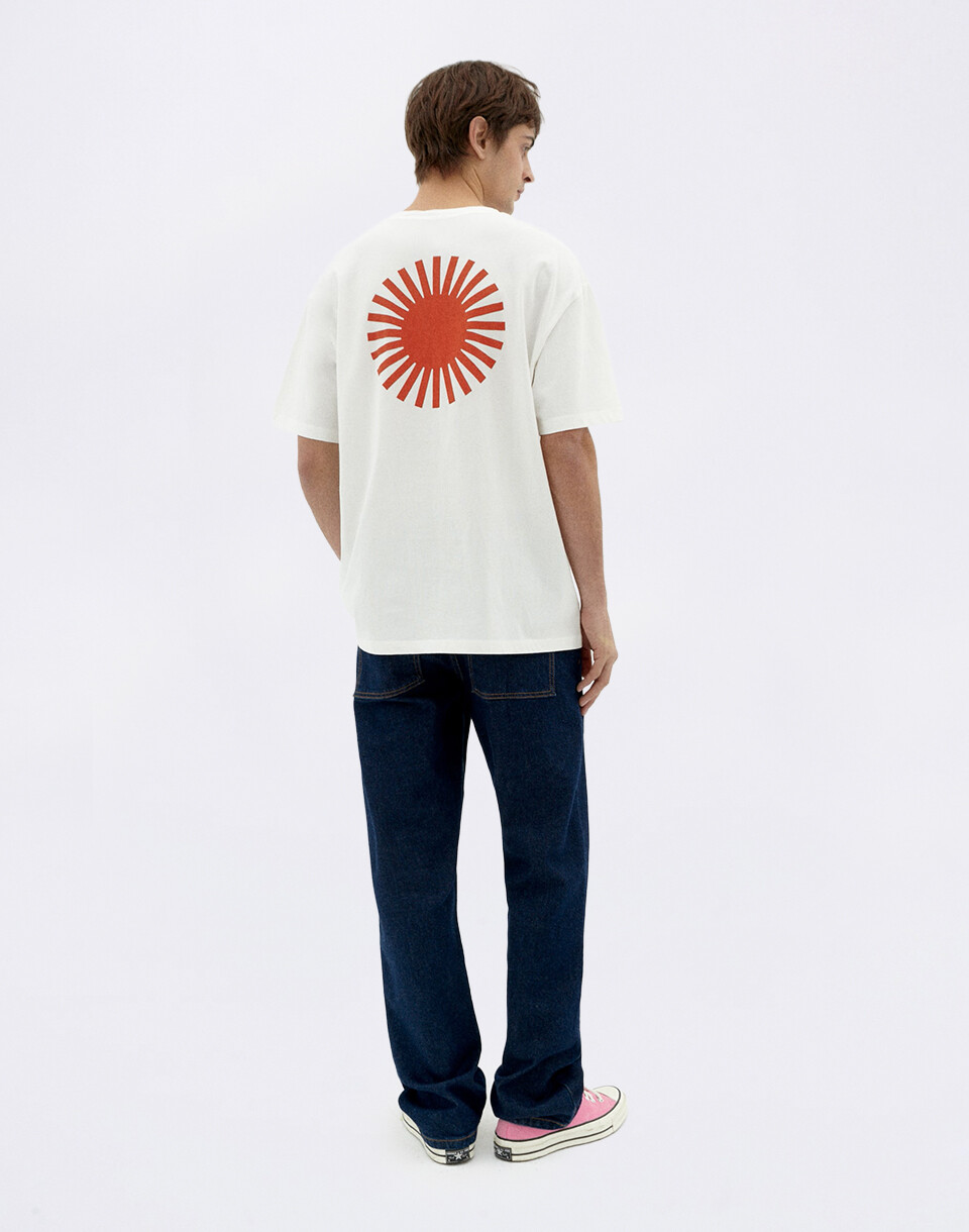 Thinking MU Sol Contrast White Aaron Tee WHITE S