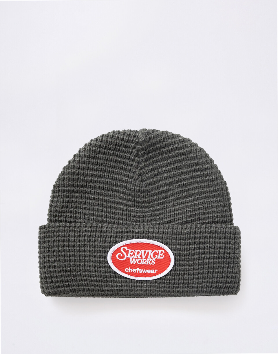 Service Works Waffle Patch Beanie GREY