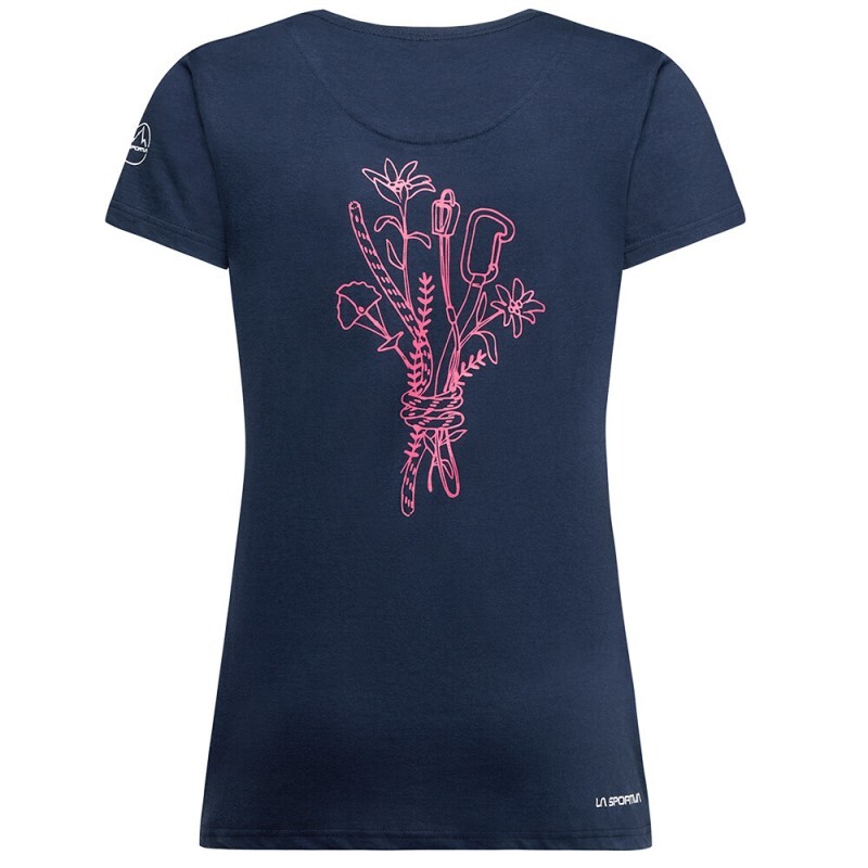 La Sportiva Climb Flower T-Shirt W S Night Sky