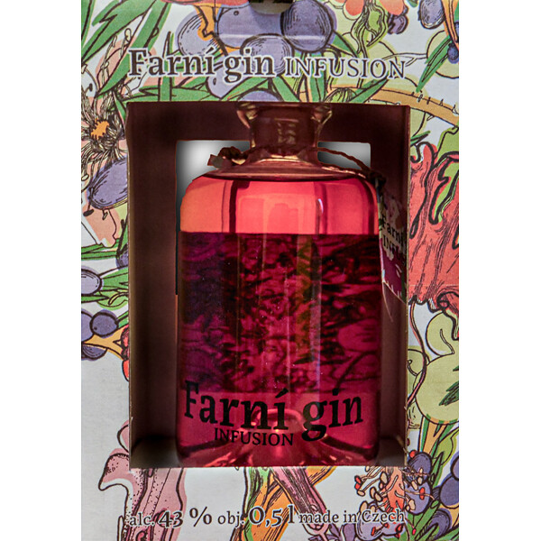 Gin Farní Infusion 0,5l 43% (karton)