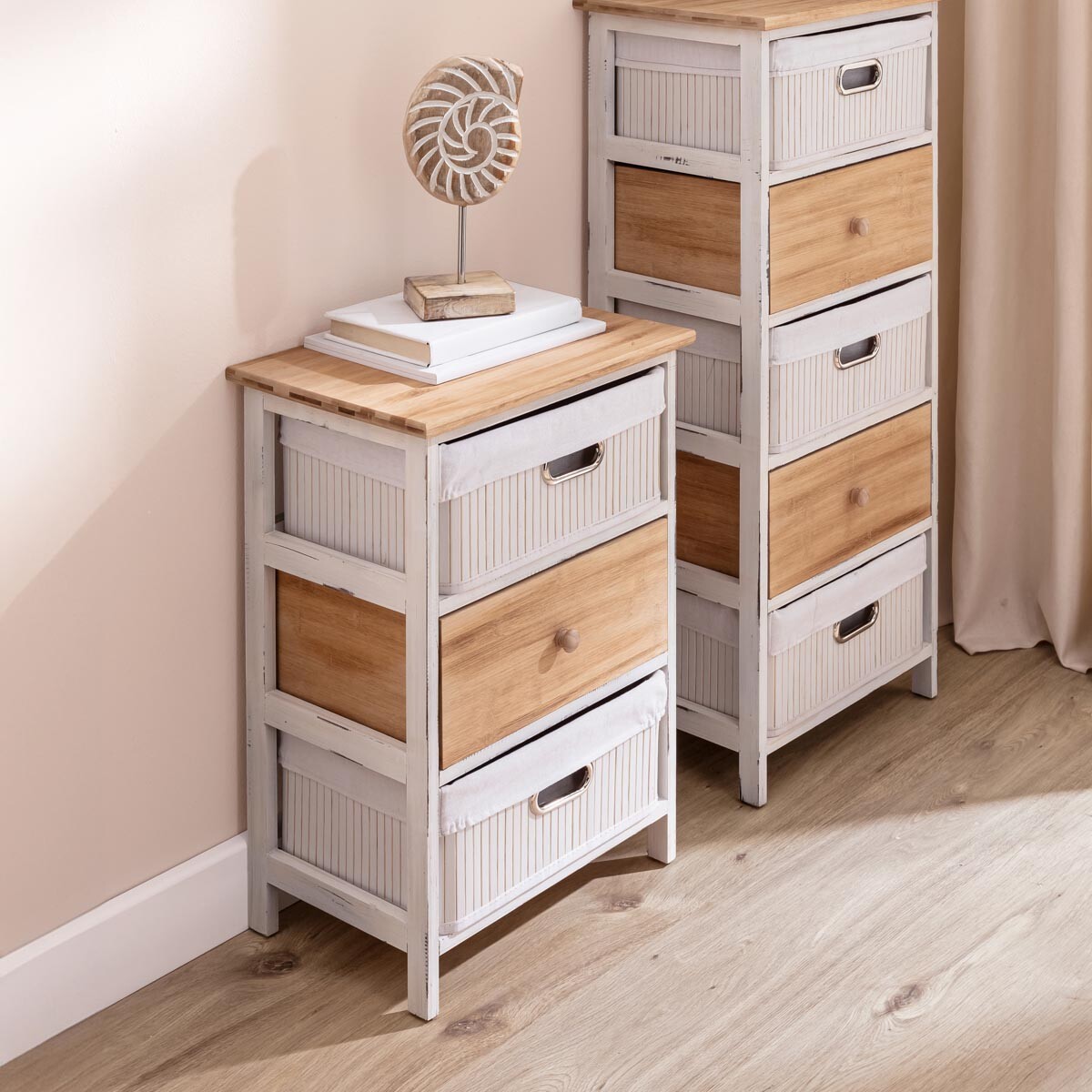 Die moderne Hausfrau Komoda Rustiko, 3 šuplíky