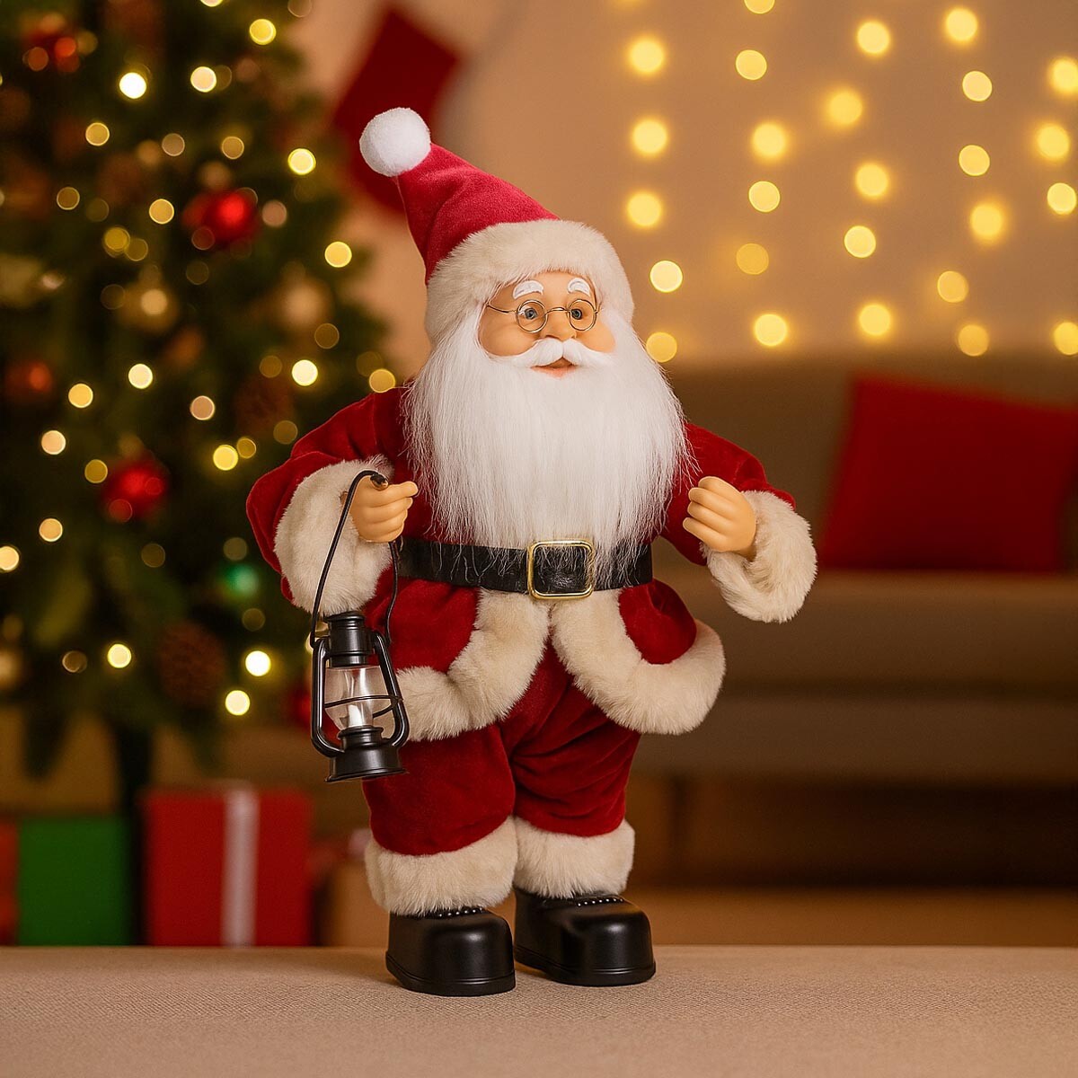 PM Euro Trading Tancující Santa Claus, 30 cm