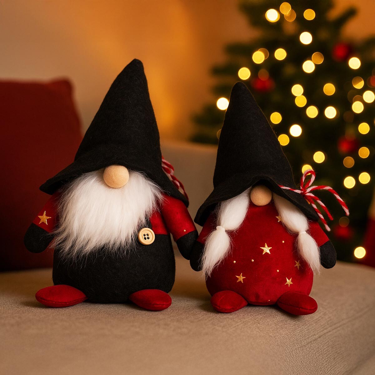 PM Euro Trading Vánoční skřítci, 20 cm, sada 2 ks