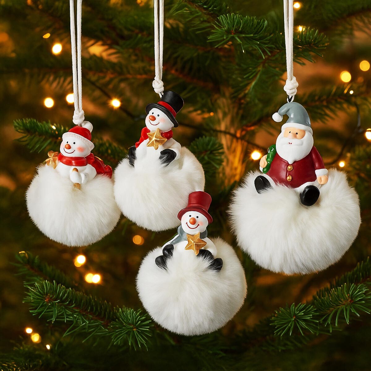 PM Euro Trading Vánoční ozdoby Koule, sada 4 ks