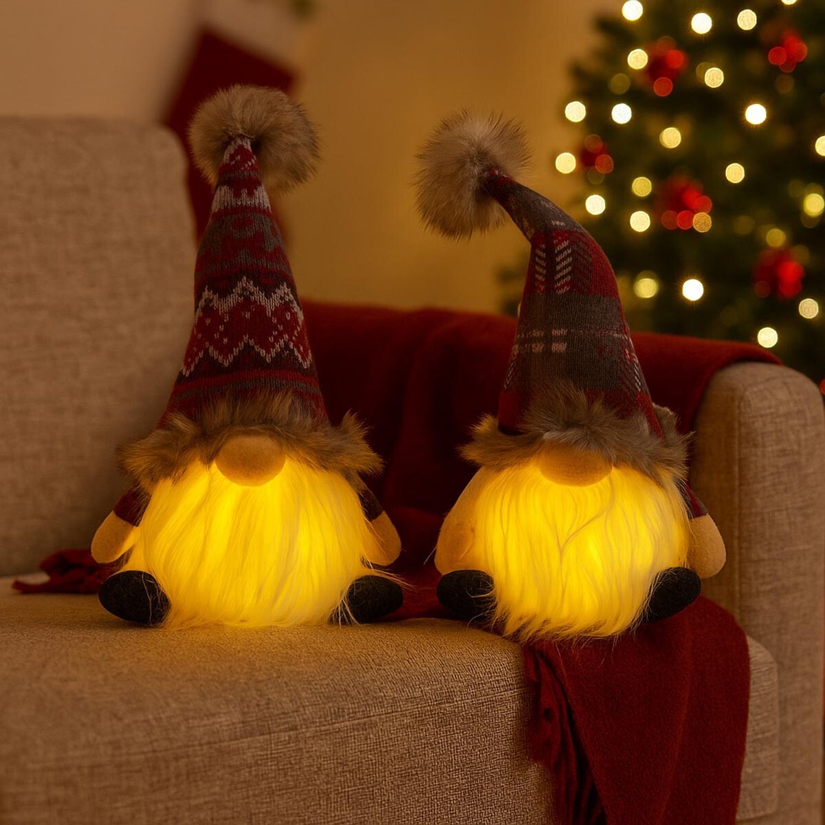 PM Euro Trading LED Vánoční skřítci, sada 2 ks