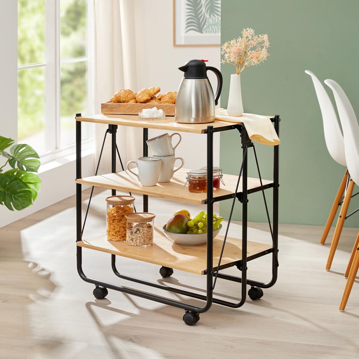 Die moderne Hausfrau Kuchyňský vozík, skládací