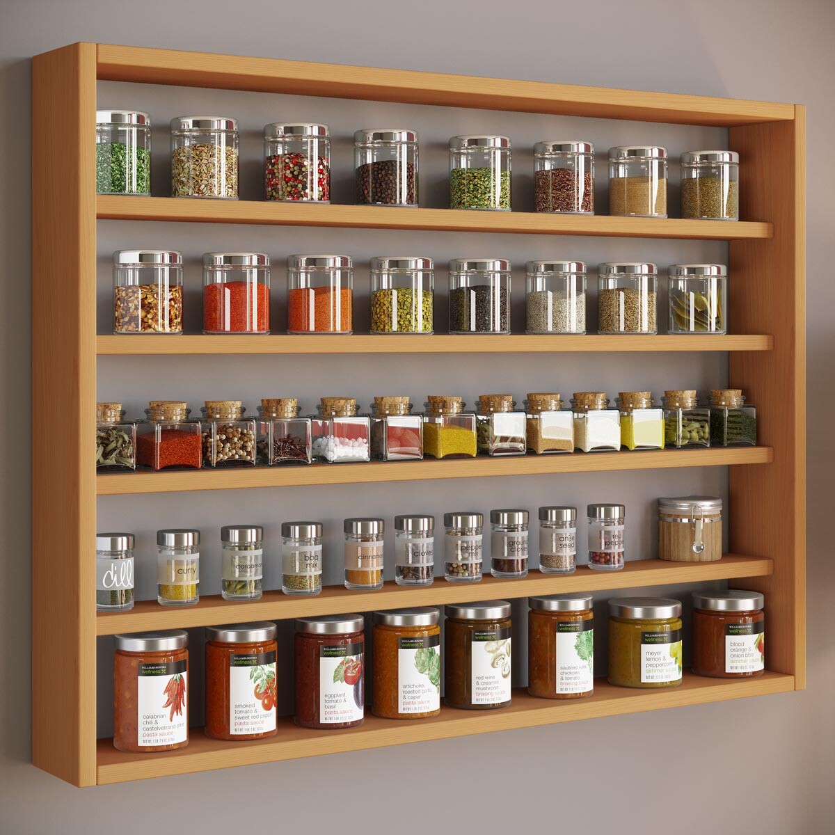 VCM Kuchyňská police Esaldi L, buk, II. jakost