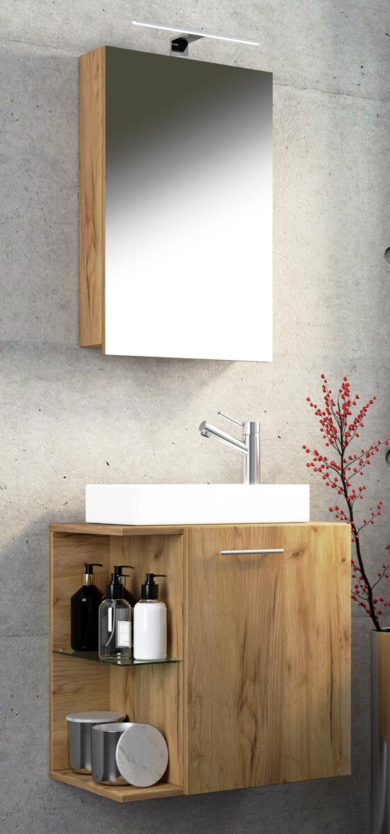 VCM Umyvadlo se skříňkou Hausa dub medový, II. jakost